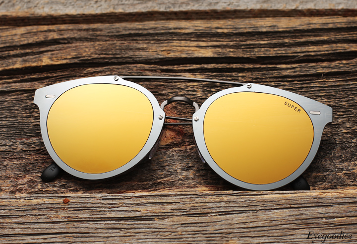 Super Duo Lens Jaguar Gold Silver sunglasses