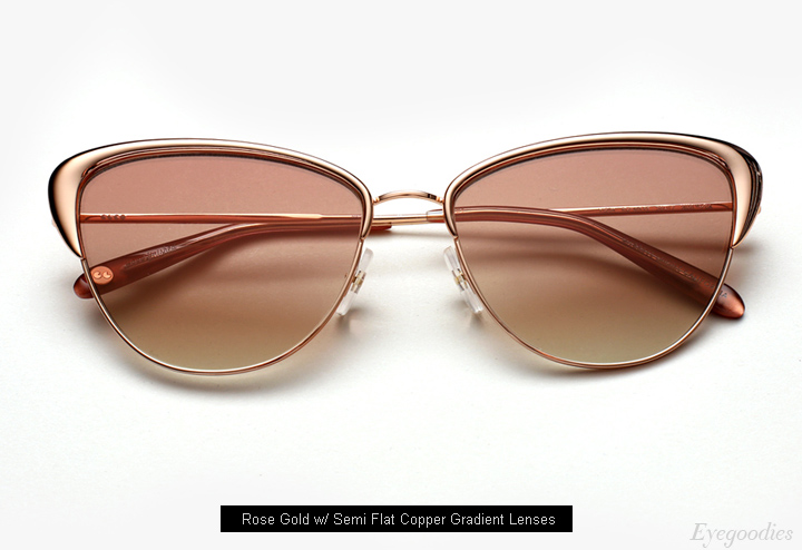 Garrett Leight Vista sunglasses - Rose Gold