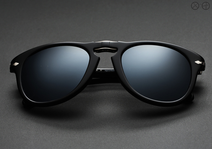 Persol 714SM X Eygoodies Custom Projects: Black Ice sunglasses