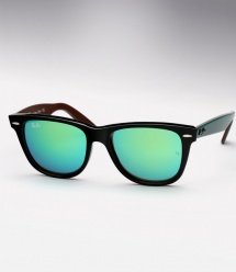 Ray Ban RB 2140 Wayfarer Bicolor - Black / Green