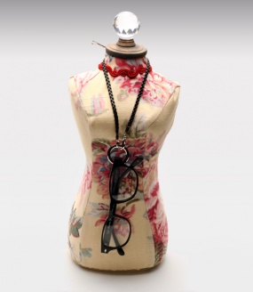 Braided Patent Leather Eyeglass Chain