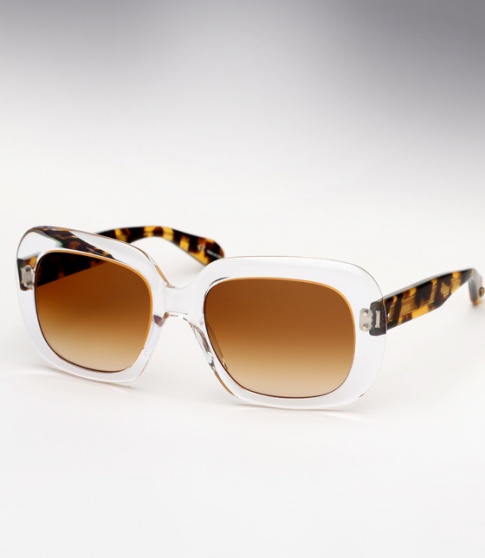 Garrett Leight Amoroso - Crystal  / Leopard Tortoise