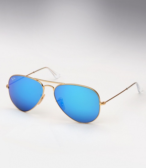 Ray Ban Aviator RB 3025 - Colored Mirror (Blue)