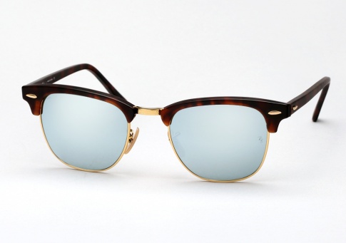 Ray Ban RB 3016 Clubmaster - Matte Havana / Silver Mirror