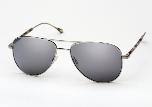 Oliver Peoples West Piedra - Brushed Silver w/ Obsidian Mirror
