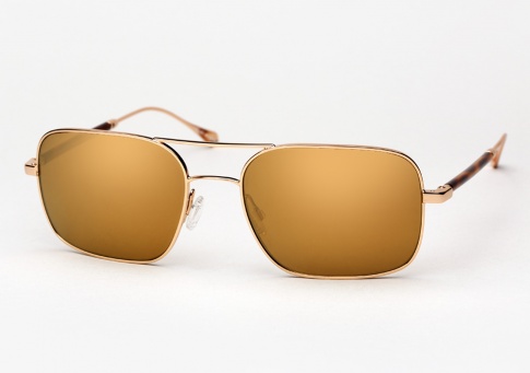 Oliver Peoples West De Oro - Gold w/ California Gold Mirror
