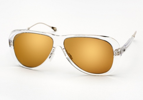 Oliver Peoples West Manzanita - Crystal w/ California Gold Mirror