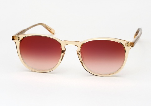 Garrett Leight Kinney - Champagne / Red Layered Mirror