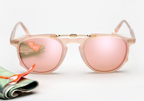 Garrett Leight Hampton - Pink Blush + Clip (Eye)