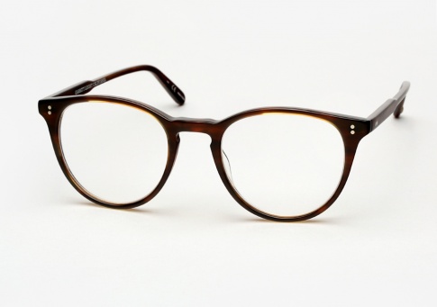 Garrett Leight Milwood - Brandy Tortoise + Blue Mirror Clip (Eye)