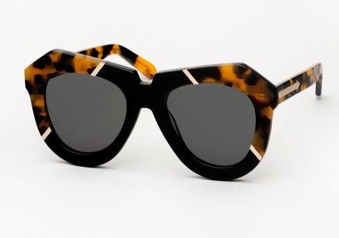 Karen Walker One Splash - Tortoise / Black