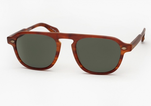 Garrett Leight Grayson - Matte Honey Amber Tortoise