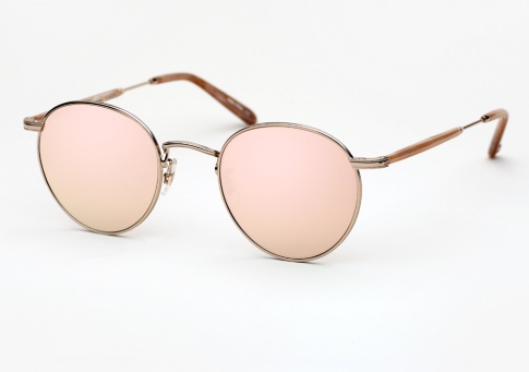 Garrett Leight Wilson M - Sandstone w/ Pink Gold Mirror