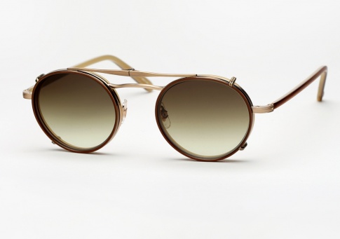 Garrett Leight Penmar - Matte Gold / Caramel + Clip (Eye)