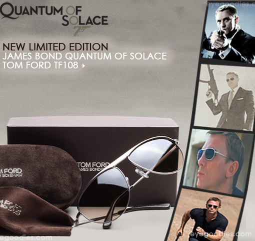 lidenskab interferens skuffe Tom Ford James Bond Sunglasses Quantum of Solace