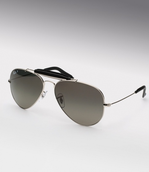Ray Ban RB 3422-Q Craft Outdoorsman Sunglasses - Silver/ Grey Polarized