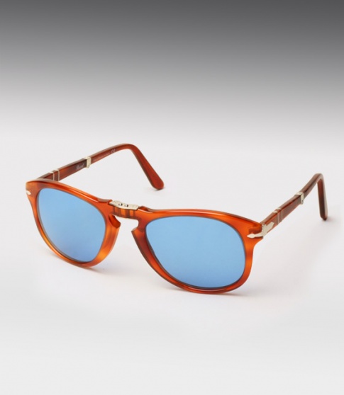 Persol 714 sunglasses Honey Tortoise Blue lenses Steve McQueen