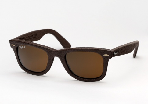 Ray Ban RB 2140QM Wayfarer Leather - Brown