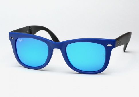ray ban matte blue wayfarer sunglasses