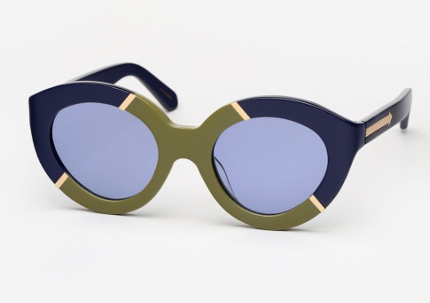 Karen Walker Flowerpatch - Navy / Khaki