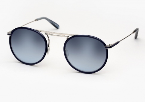 Garrett Leight GLCO Cordova Sunglasses - Navy Leather