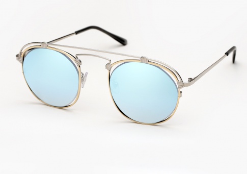Spektre Coral sunglasses - Silver w/ Gradient Silver Mirror